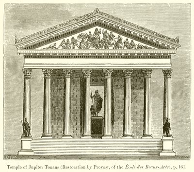 Temple of Jupiter Tonans av English School