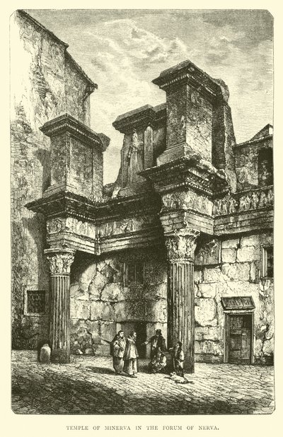 Temple of Minerva i Forum of Nerva av English School