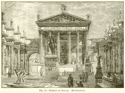 Pallas tempel. Restaurering av English School