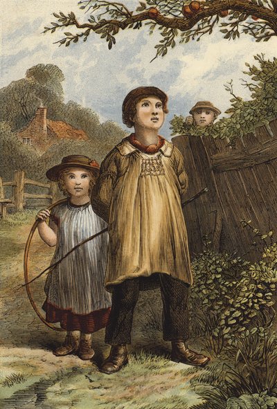 Fristelse (fargelitografi) av English School