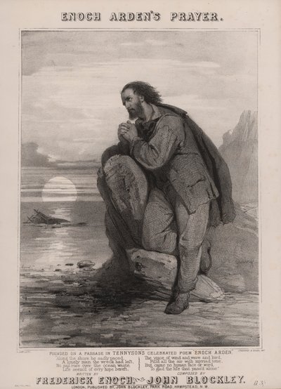Tennysons Enoch Arden (litho) av English School