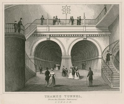 Thames Tunnel fra den runde trappen av English School