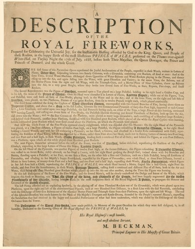 Thanksgiving for fødselen til James Edward, the Old Pretender, født 10. juni 1688 av English School