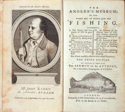 Fiskermuseet; eller, The Whole Art of Float and Fluefiske, av John Kirby, utgitt ca. 1784 av English School