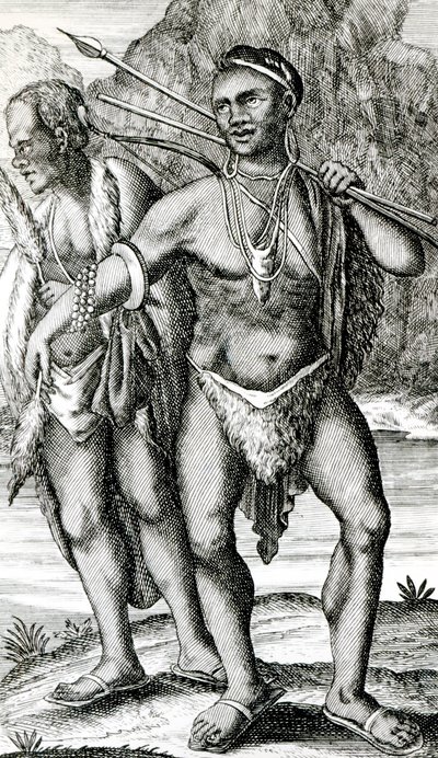 The Apparel of the Hottentot Men av English School