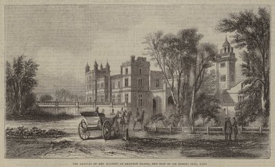 Hennes Majestets ankomst til Drayton Manor, setet til Sir Robert Peel, Baronet av English School