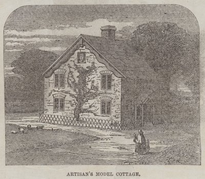 The Artisans' Suburban Cottage Movement (gravering) av English School