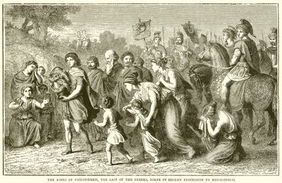 The Ashes of Philopoemen, den siste av grekerne, født i høytidelig prosesjon til Megalopolis av English School