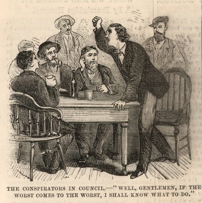 Die Ermordung von Präsident Lincoln; Die Verschwörer im Rat von English School