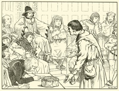 The Assize of Bread (blekk på papir) av English School