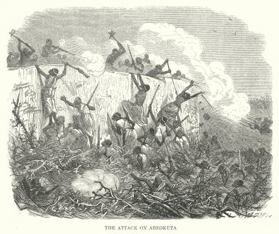 Angrepet på Abeokuta (gravering) av English School