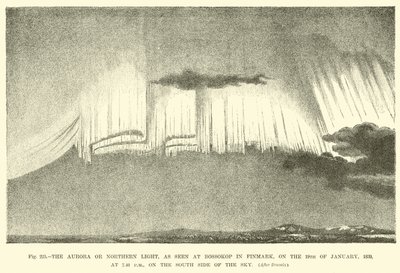 Nordlyset, sett ved Bossokop i Finmark, 19. januar 1839, kl. 19.40, på sørsiden av himmelen av English School