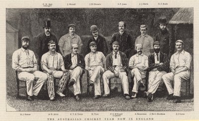 Det australske cricketlaget er nå i England av English School