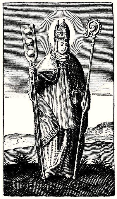 The Bakers Saint, St Honore (gravering) av English School