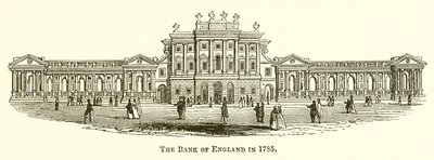 Bank of England i 1785 av English School