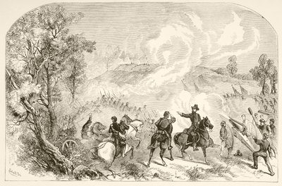 Slaget ved Gettysburg (litho) av English School