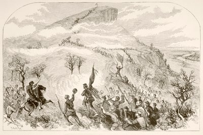 Slaget ved Lookout Mountain (litho) av English School