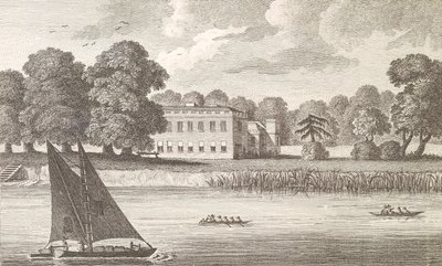 Biskopen av Londons palass i Fulham, gravert av Taylor, 1788 av English School