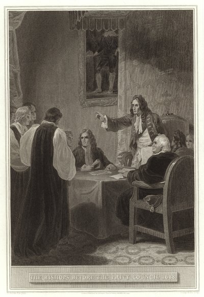 Biskopene før Privy Council 1688 av English School