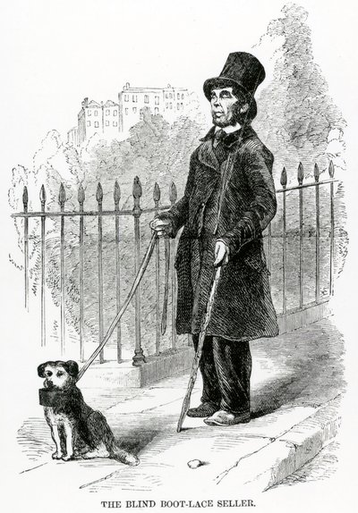 The Blind Boot-Lace Selger, ca. 1840 av English School