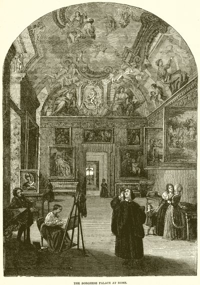 Borghese-palasset i Roma av English School