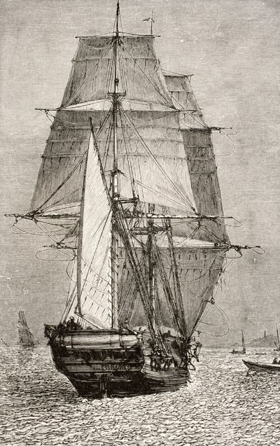 The Brig HMS Beagle, fra 