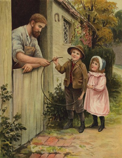Den ødelagte bøylen (chromolitho) av English School