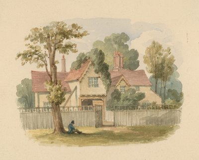 The Cake House, Hyde Park, London (wc på papir) av English School