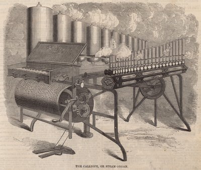 The Calliope, et damporgel oppfunnet av Arthur S Denny i Amerika av English School