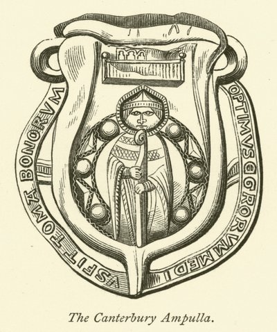 Canterbury-ampullaen (gravering) av English School
