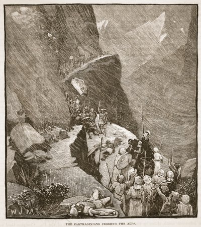 Karthagerne krysser Alpene av English School