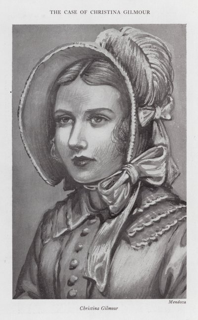 Christina Gilmours sak (litografi) av English School