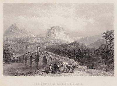 Slottet i Cassano, Calabria (gravering) av English School