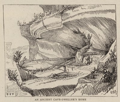 The Cave-Dwellers of the Vezere (gravering) av English School