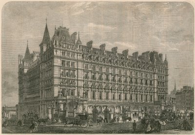 Charing-Cross jernbanestasjon og hotell av English School