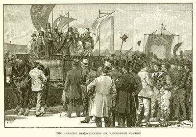 Chartist-demonstrasjonen på Kennington Common av English School