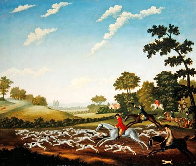 The Chase, ca. 1770 (olje på lerret) av English School