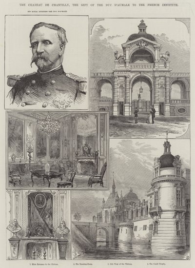 Chateau de Chantilly, gave fra Duc d