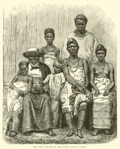 Sjefen Kringer i Gabon og hans familie av English School