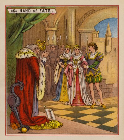 The Child Born to Be A King (farge litho) av English School