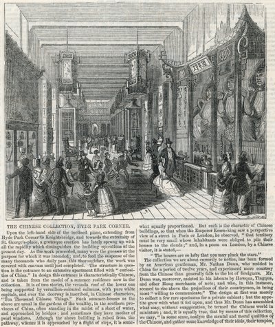 Den kinesiske samlingen, Hyde Park Corner av English School