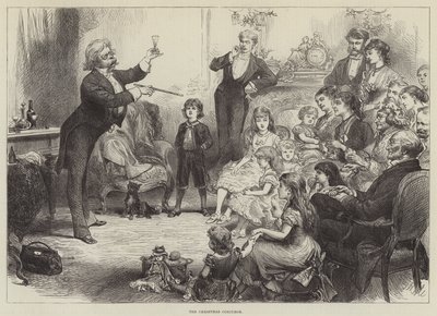 The Christmas Conjuror (gravering) av English School