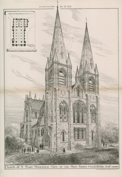 Church of St Mary i Woolwich av English School