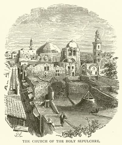 Den hellige gravs kirke (gravering) av English School