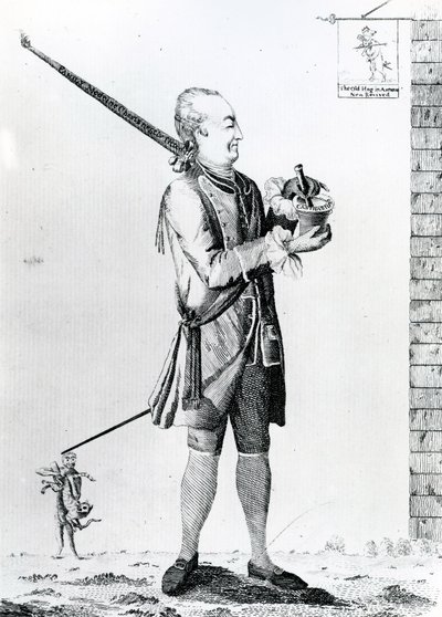 The Chymical Macaroni, utgitt av G. Terry, 1772 (mezzotint) av English School