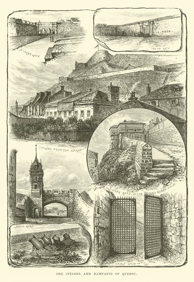 Citadellet og vollene i Quebec av English School