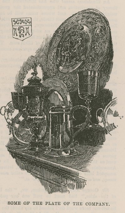 The City Guilds: The Fishmongers Company: Noe av tallerkenen til selskapet av English School