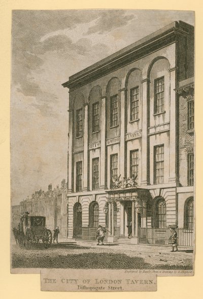 The City of London Tavern, Bishopsgate Street av English School