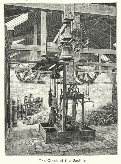 Bastillens klokke (gravering) av English School