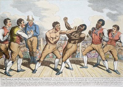 The Close of the Battle or the Champion Triumphant, utgitt 1811 av English School